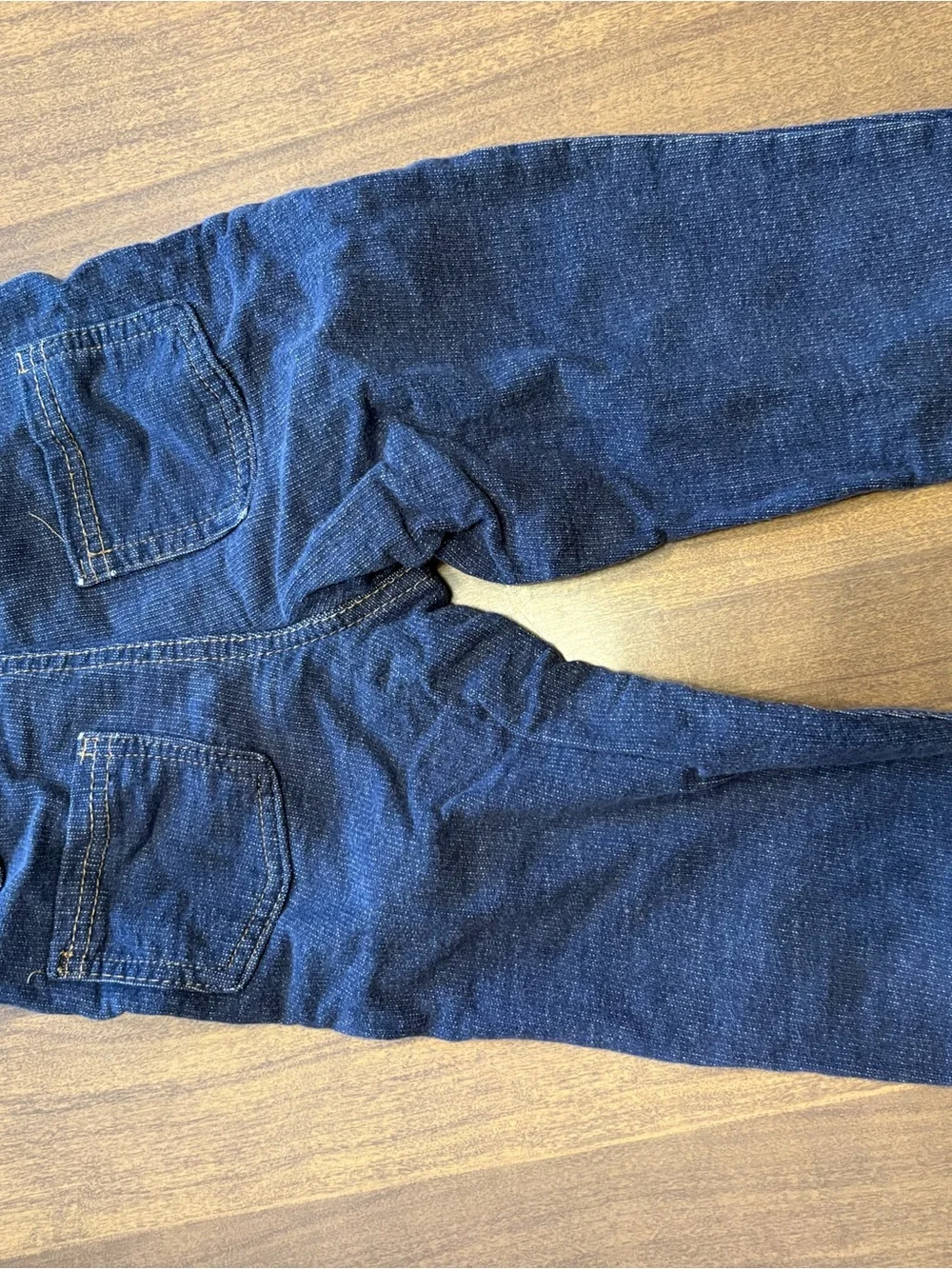 Carter's Light Gray Knit Pants with Contrast Stitching